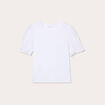 T-shirt manches brodées blanc femme