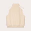 Veste réversible polaire ecru femme