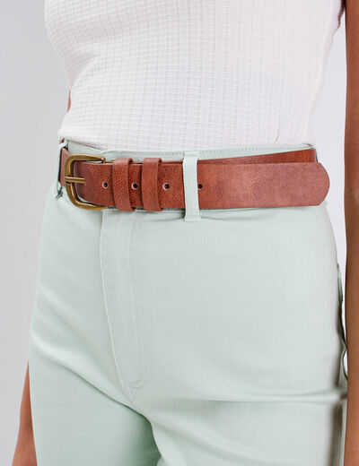 Ceinture camel femme