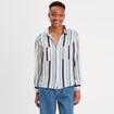 Chemise manches longues blanc femme