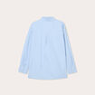 Chemise manches longues bleu femme