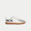 Basket gris argent femme