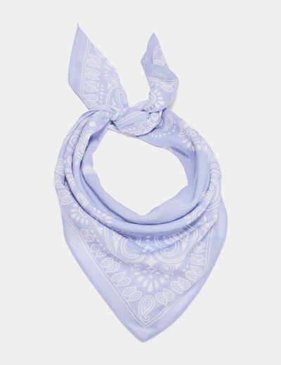 Foulard bleu ciel femme
