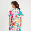 Chemise manches courtes blanc femme