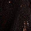 Gilet aspect crochet noir femme