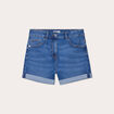 Short slim en jean denim stone femme