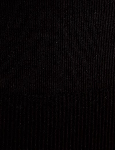 Leggings taille haute sans couture noir femme