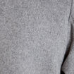 Veste courte aspect laineux gris femme