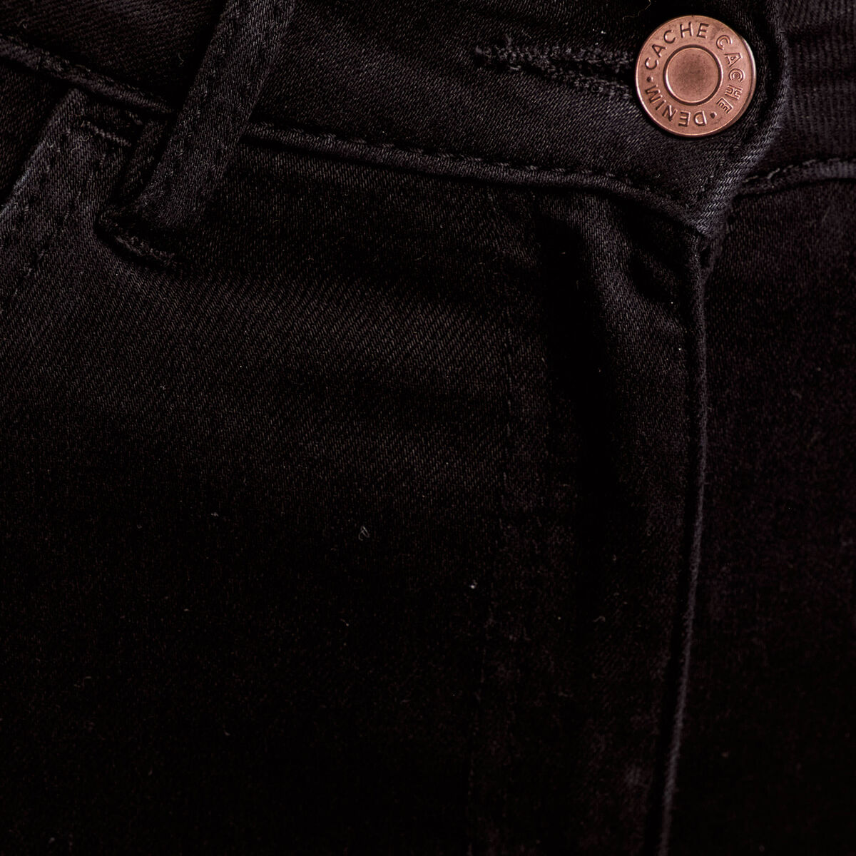 Jeans slim 5 poches denim noir femme