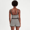 Débardeur crochet cropped noir femme