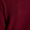 Pull col chemise manches longues bordeaux femme