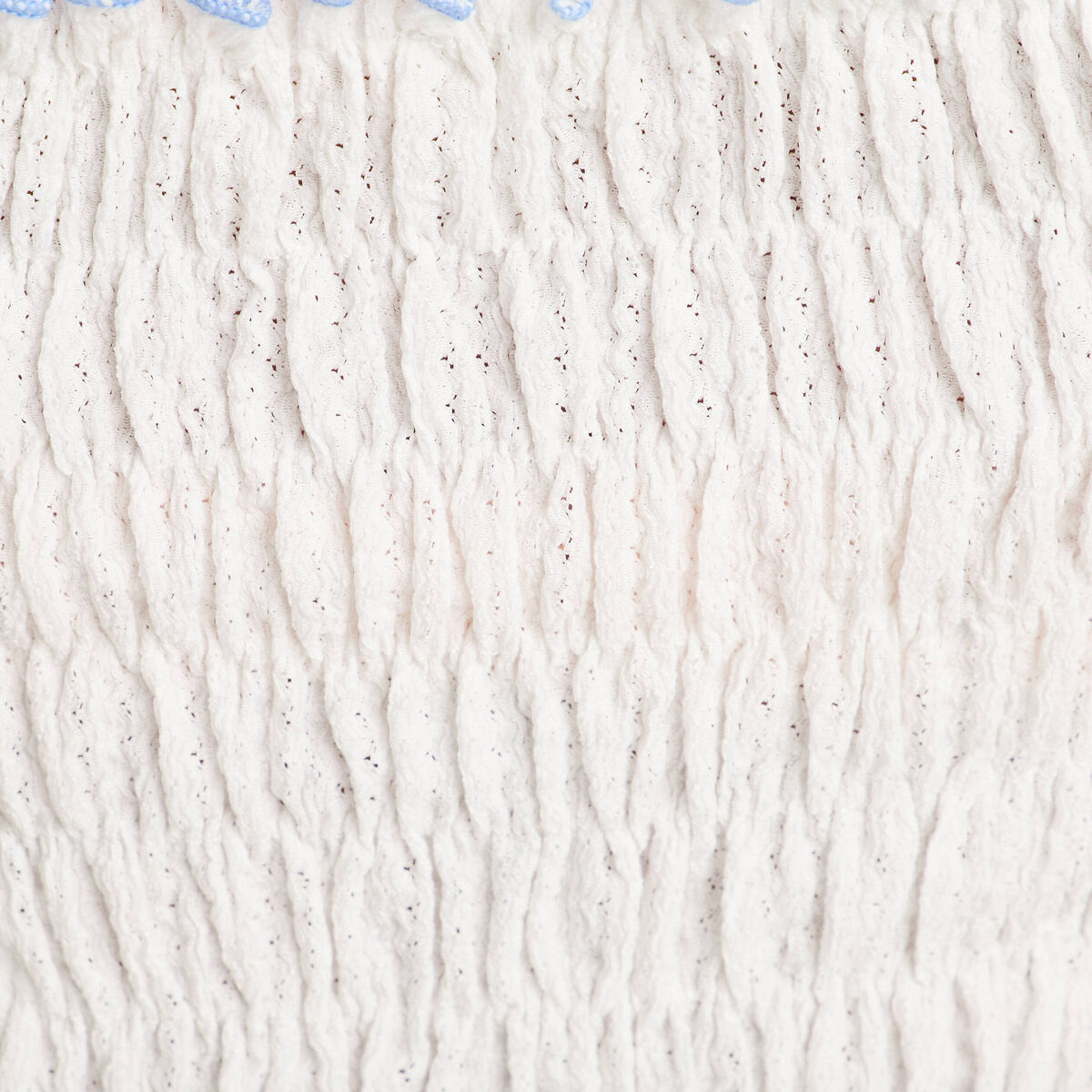 Débardeur smocké blanc femme