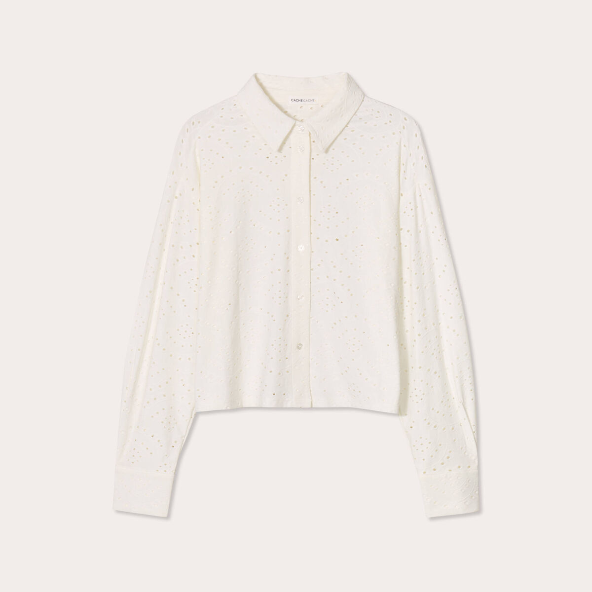 Blouse broderie anglaise blanc femme