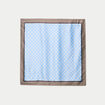 Foulard satin&eacute; soyeux bleu ciel femme
