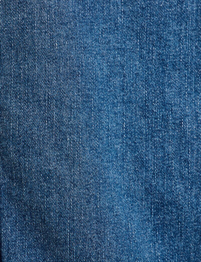Veste droite en jean denim stone femme