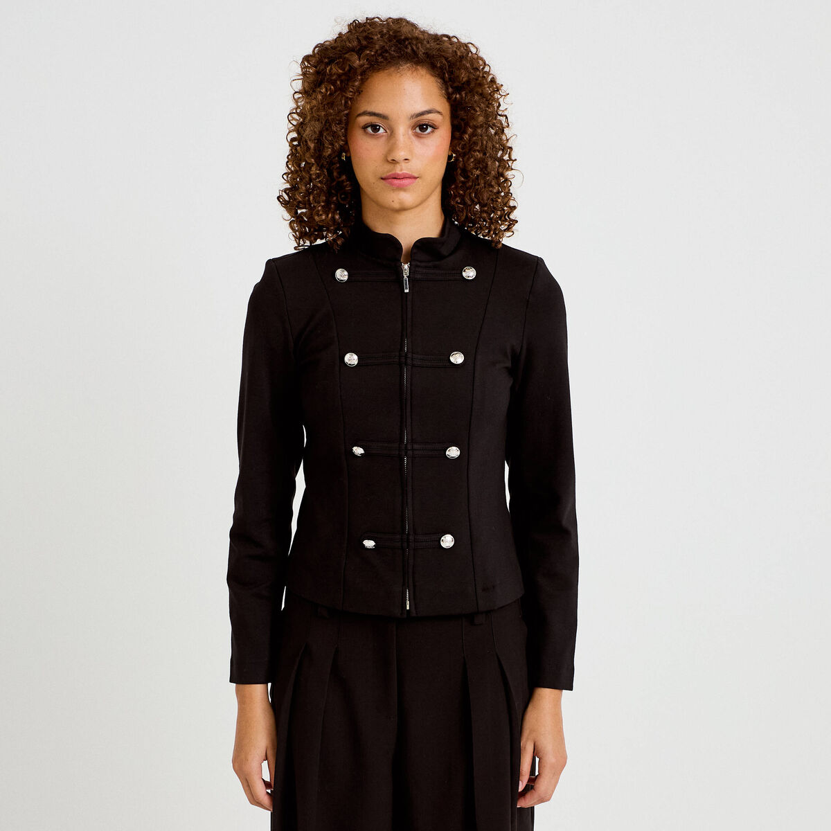 Veste officier noir femme