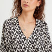 Blouse à manches longues noir femme