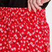 Jupe longue fluide rouge femme