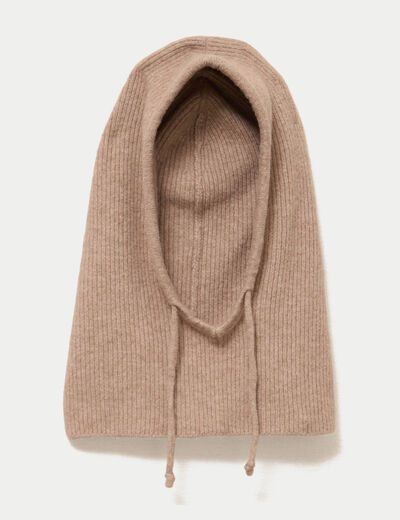 Cagoule beige femme