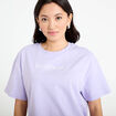 T-shirt oversize brod&eacute; Bridgerton parme femme