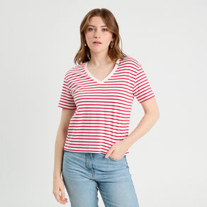 T-shirt manches courtes blanc femme