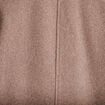 Trench droit court col tailleur taupe femme