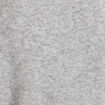 Gilet manches longues col rond gris clair femme
