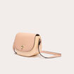 Sac arrondi effet tressé creme femme
