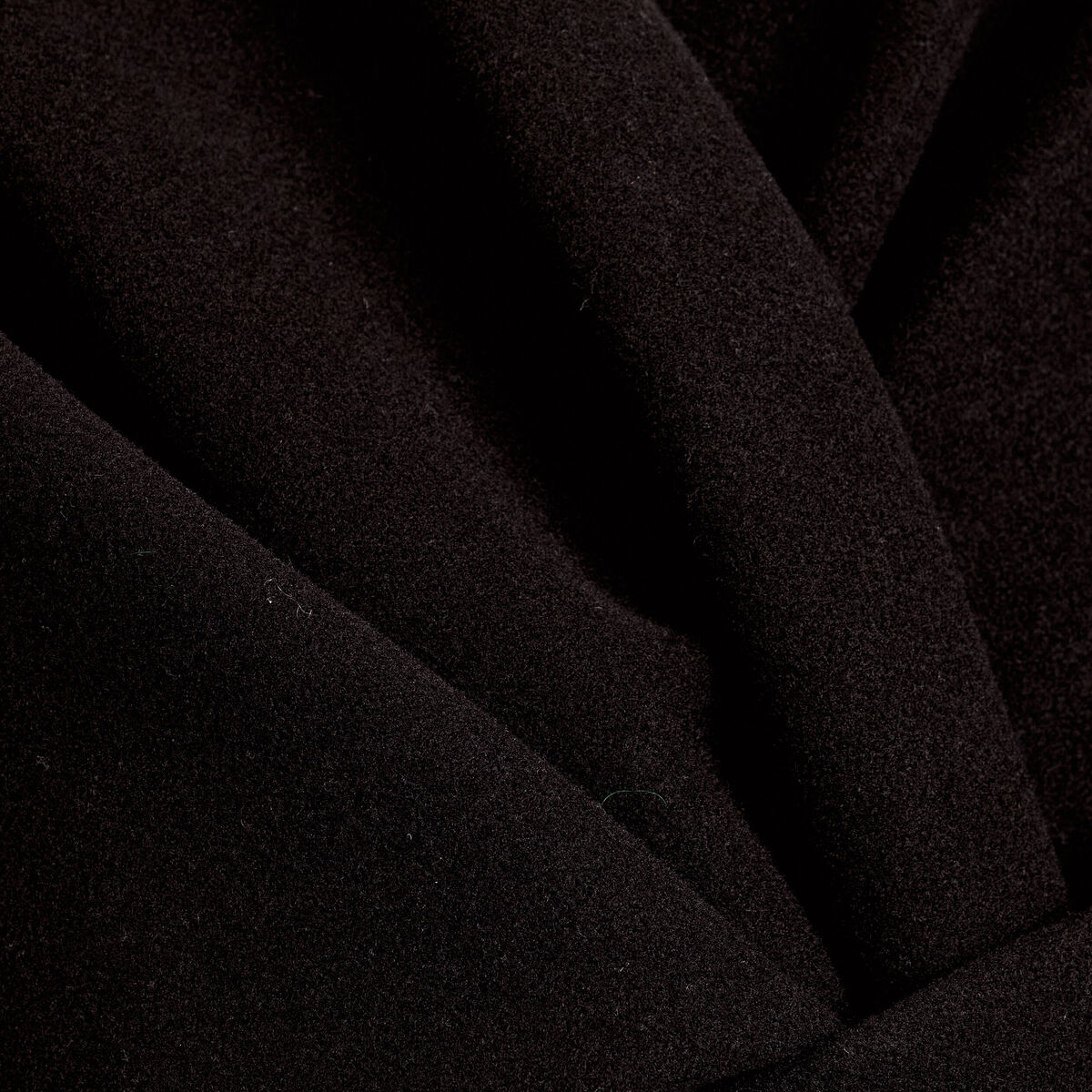 Poncho col V avec passant noir femme