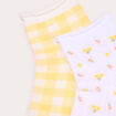 Lot 2 paires chaussettes ecru femme