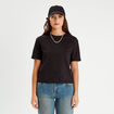 T-shirt manches courtes noir femme