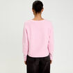 Gilet boutons coeur rose poudr&eacute;e femme