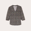 Blouse Fanny - manches 3/4 noir femme
