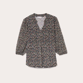blouse fanny manches 34 noir femme Blouse Fanny - manches 3/4 noir femme