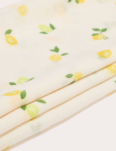 Foulard blanc femme