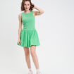 Robe boule 2-en-1 vert femme