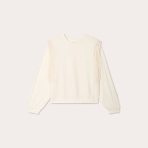sweat manches longues ecru femme Sweat manches longues ecru femme
