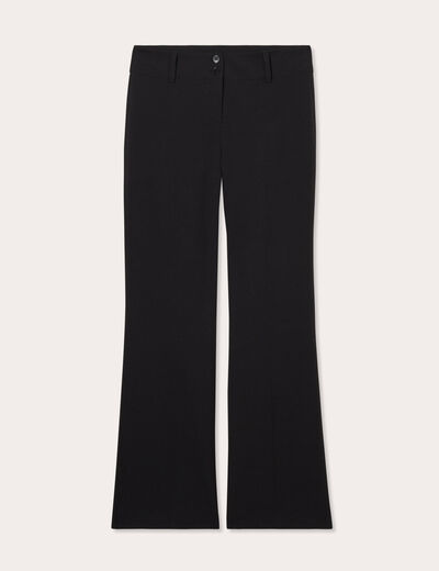 Pantalon flare noir femme