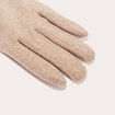 Gants avec boutons sable femme