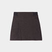 Jupe droite taille haute noir femme