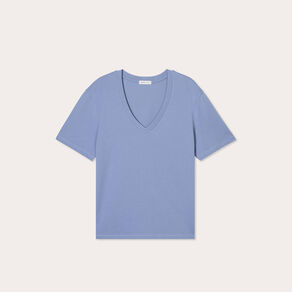 T-shirt manches courtes bleu gris femme