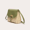 sac effet chiné vert kaki femme