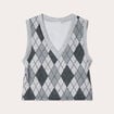 Pull sans manches gris clair femme