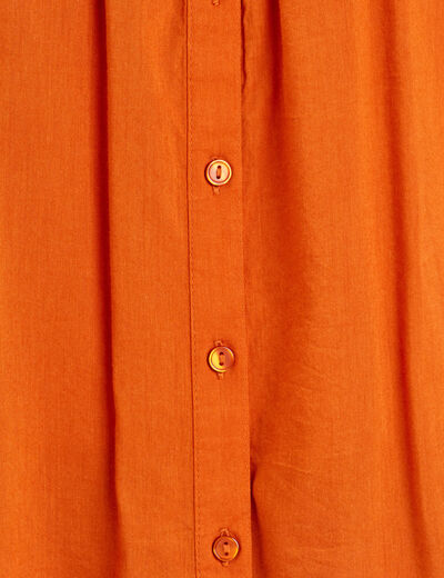 Blouse sans manches orange femme