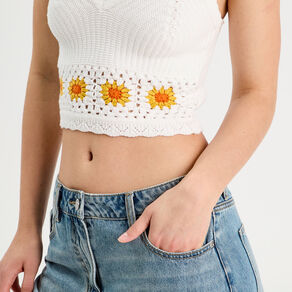 debardeur tricot ecru femme Débardeur tricot ecru femme