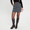 Jupe trap&egrave;ze noir femme