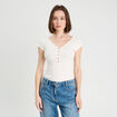 Body manches courtes ecru femme