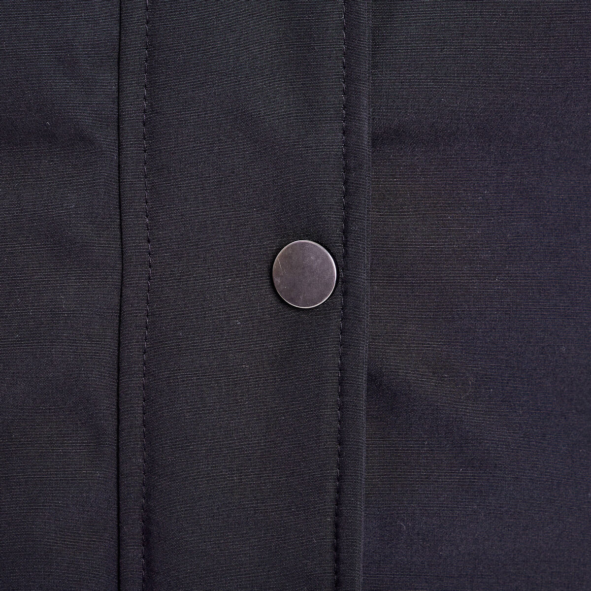 Doudoune droite ceinturée noir femme