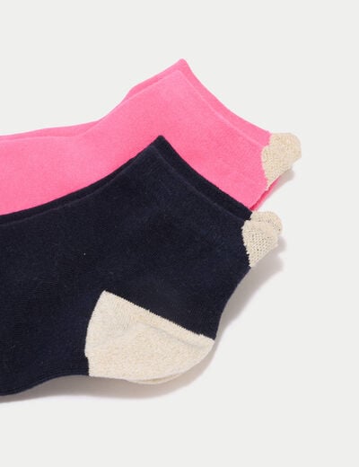 Lot 3 paires de chaussettes bleu marine femme