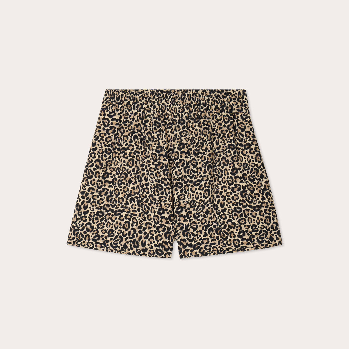 Short fluide regular beige femme